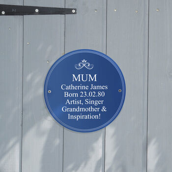 Personalised Blue Heritage Style Plaque Sign, 6 of 10