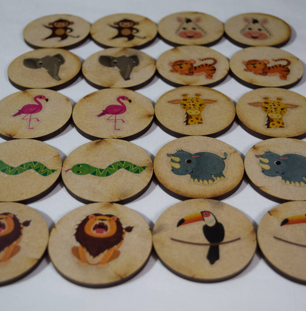 Image of Wooden Memory Game