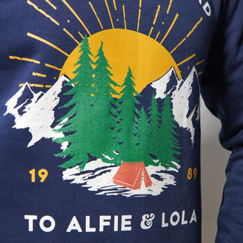 Personalised Organic Cotton Adventure Dad Jumper, 2 of 4