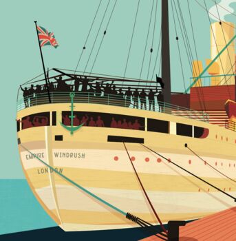 Empire Windrush Art Print, 6 of 6