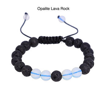 Chakra Lava Rock Adjustable Bracelet Gift For Her And Him Turquoise Bracelet, 7 of 8