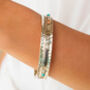 Rajput Serenity Turquoise And Pearl Spinning Bangle, thumbnail 2 of 12