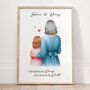 Personalised Nanny And Grandchild Print, thumbnail 1 of 5