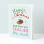 Personalised Fab Yule Ous Teacher Christmas Cracker Card, thumbnail 1 of 5