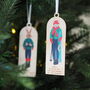 Personalised Winter Mouse Christmas Decoration, thumbnail 2 of 3