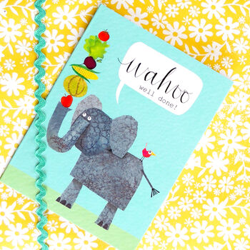 Elephant Mini Greetings Card, 7 of 7