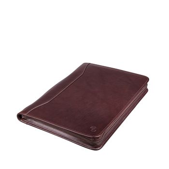 Luxury A4 Leather Conference Folder. 'The Dimaro', 4 of 12