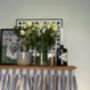 Velcro Sink Skirt, Blue And Beige Bespoke Stripy Cabinet Curtain, thumbnail 4 of 6