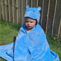 Personalised Hippo Children's Hooded Towel, thumbnail 4 of 10