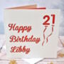 Personalised Laser Cut Birthday Balloon Card, thumbnail 1 of 3