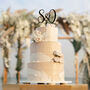 Wooden Cake Topper With A Name Initial Or Your Text, thumbnail 3 of 9