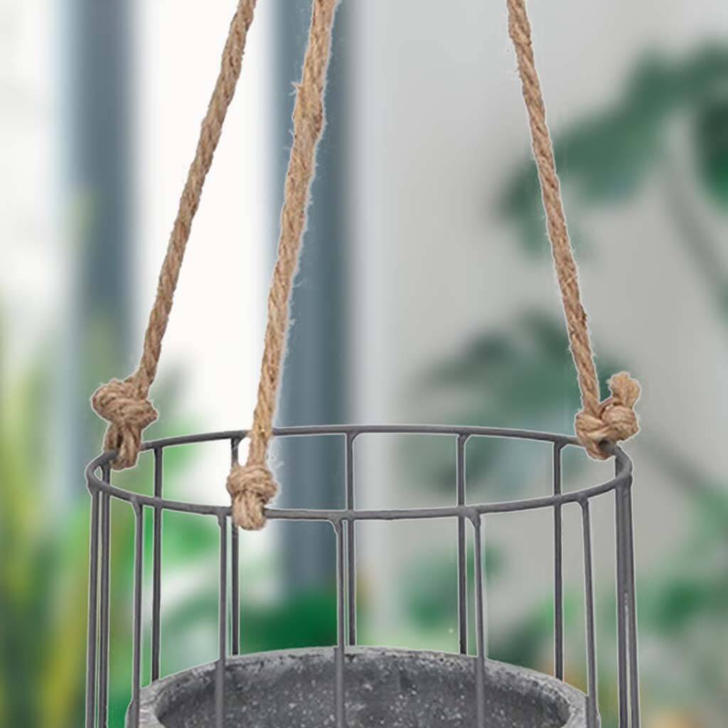 Contemporary Concrete Hanging Basket Planter By Dibor