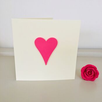 Large Pink Heart Anniversary Card, 3 of 4