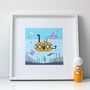 'Underwater Fun' Limited Edition Art Print, thumbnail 2 of 2