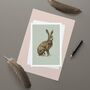 Hare Greeting Card, thumbnail 1 of 1