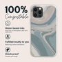 Blue Liquid Marble Biodegradable Phone Case, thumbnail 2 of 8