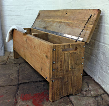 Millar Reclaimed Scaffolding Storage Box And Bench, 3 of 5