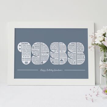 Personalised Memories Of The Year You Were Born Print, 9 of 10