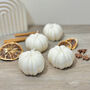 White Pumpkin Candle Halloween Decoration, thumbnail 1 of 6