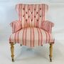 Statement Chair In Linwood Croquet Pink, thumbnail 1 of 9