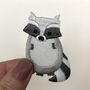 Raccoon Iron On Patch, thumbnail 1 of 3