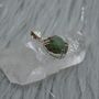 Raw Emerald Pendant Necklace, thumbnail 7 of 12