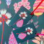 Tropical Print Illustrated Wrapping Paper, thumbnail 2 of 4