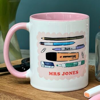 Teacher Iconic Stationary Mug With Positive Words, 2 of 6