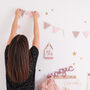 Pink And Rose Gold Glitter Bunting, thumbnail 4 of 9
