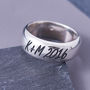 Chunky Silver Personalised Men's Silver Ring, thumbnail 6 of 9
