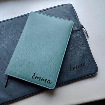 Personalised Luxury Leather Refillable Notebook, 5 of 12