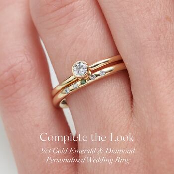 9ct Gold Diamond Engagement Ring, 7 of 10