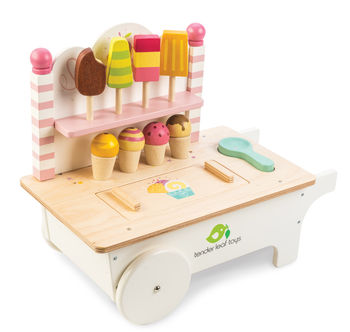 Personalised Wooden Ice Cream Cart, 2 of 5