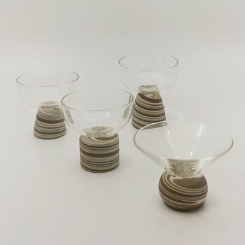 Glass And Ceramic Sake Cup Set Of Four, 11 of 11