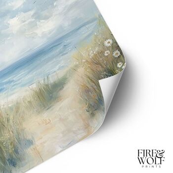 A4 Art Print | Coastal Wall Art | Calm Home Decor For Seaside Interiors, 4 of 12