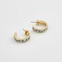 Blue Forget Me Not Hoop Earings, thumbnail 2 of 7