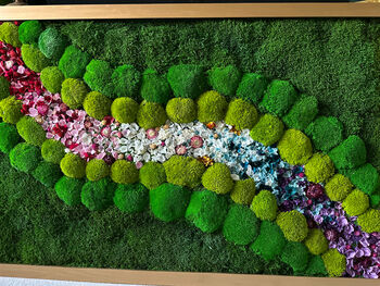 Moss Wall Art With Preserved Flowers, Floral Artwork, 8 of 12