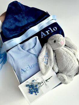 Personalised Baby Gift Set Celebration Box Birthday Or Christmas, 12 of 12