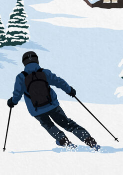 Personalised Ski Mountain Poster, 4 of 7