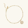 Purity Mandala Anklet Silver Or Gold Vermeil, thumbnail 4 of 5