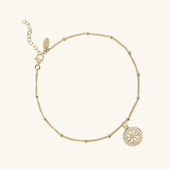 Purity Mandala Anklet Silver Or Gold Vermeil, 4 of 5