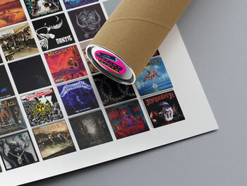 Heavy Metal Music Personalised Gift Greatest Metal Albums Of All Time, 7 of 9