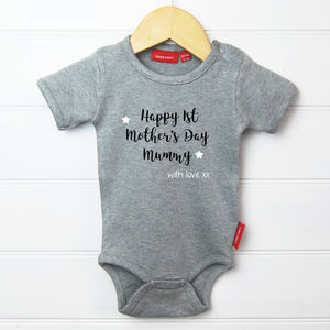 Personalised 1st Mother's Day Babygrow By Simply Colors