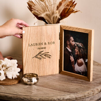 Personalised Couples Book Photo Frame, 2 of 3
