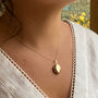 9ct Solid Gold Oval Locket Necklace, thumbnail 2 of 8
