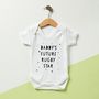 Daddy's Future Sports Star Personalised Baby Grow, thumbnail 1 of 6