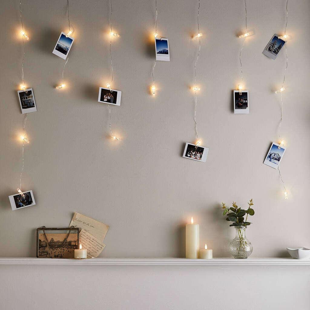 Micro Fairy Light Peg Curtain By Lights4fun