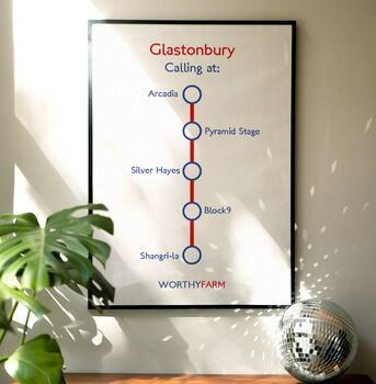 Glastonbury Areas Print, 3 of 4