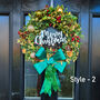 Christmas Wreath With Traditional Scent And Bow 20 Inch, thumbnail 11 of 11