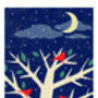Winter Birds In Tree Print, thumbnail 2 of 2